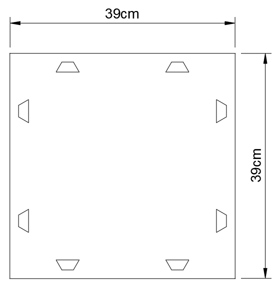 Square Panels (3 Pack) | Australian Made Geometric Building Shapes | STEM Expansion
